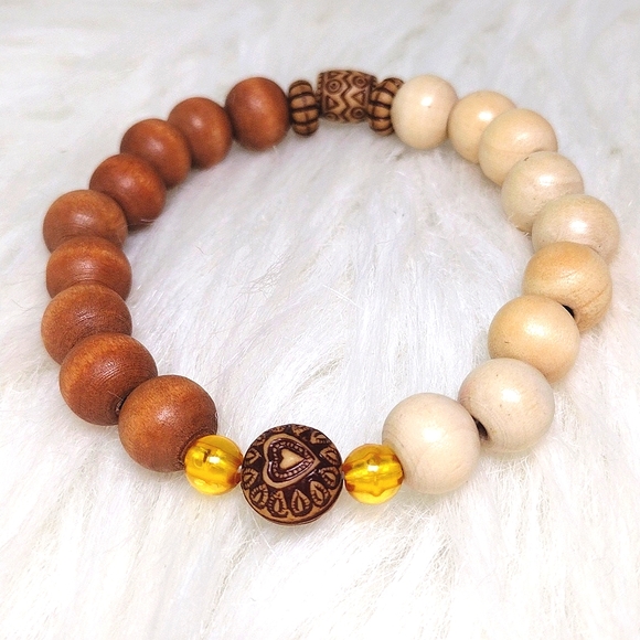Handmade Wood Stackable Bracelets (2) - Picture 3 of 5